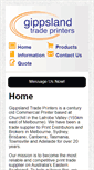 Mobile Screenshot of gippslandtradeprinters.com.au